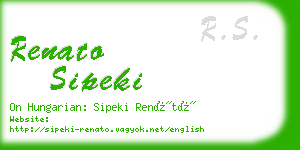 renato sipeki business card